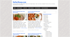 Desktop Screenshot of daftarresep.com