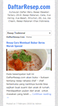 Mobile Screenshot of daftarresep.com